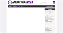 Desktop Screenshot of annuaireduconseil.com