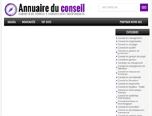Tablet Screenshot of annuaireduconseil.com